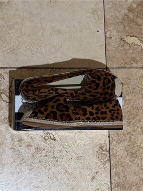 Leopard Print Women’s Espadrilles - Brown Animal Print Slip-On